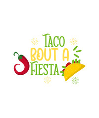 Naklejka premium Cinco de mayo SVG bundle, Cinco de mayo clipart, Mexico SVG for Fiesta Clip Art Pinata Sombrero Guitar Maracas Silhouette Cricut Scrapbook