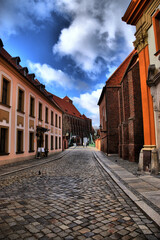 Views of the different tourist places in Wroclaw (Breslau, Wroclaw), Poland. Church. Ostrow Tumsky. Cathedral