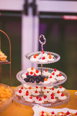 cold and sweets table for party 