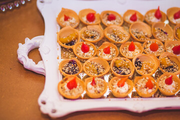 cold and sweets table for party 