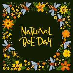Poster for National Bee Day
