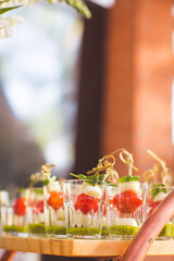 party candy and cold cuts table 