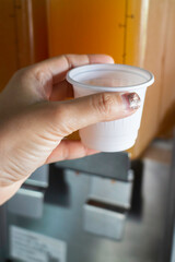 Decoration industrial style loft cafe