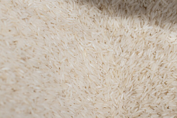 close up of white rice