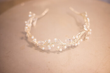 bridal gown and accessories for wedding 