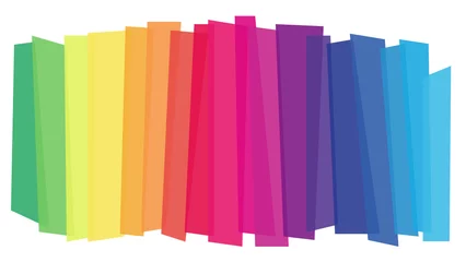 Fotobehang Spectrum color stripes background © jjera