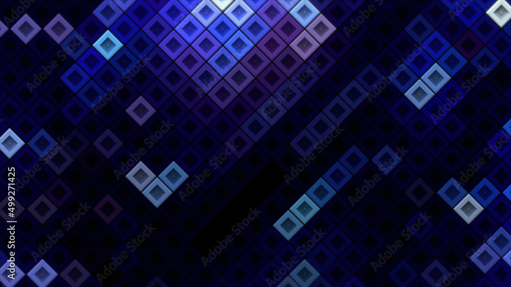 Poster abstract diagonal square mosaic pattern background, seamless loop motion graphics. motion. flickerin