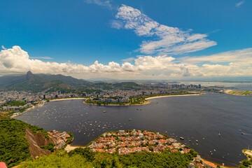 Blick von oben von Zuckerhut auf Rio de Janeiro - Brasilien