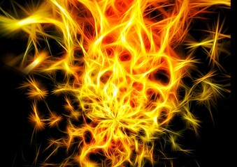 炎の渦のイラスト