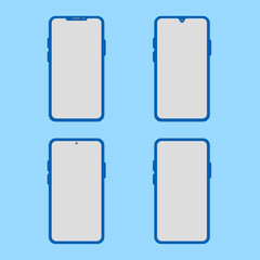 Illustration Vector Smartphone mockup and 