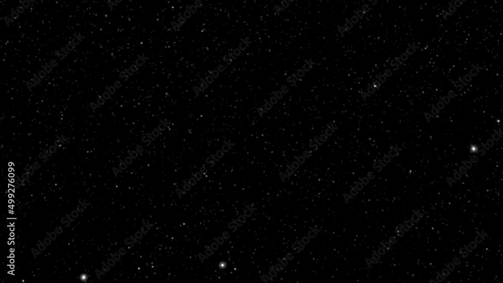 Poster twinkling stars abstract background, seamless loop. motion. flying space dust with shining particles