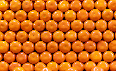 Whole orange oranges high angle view.
