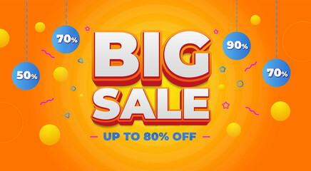 Big sale offer unit and logo Design, 3d logo sale logo