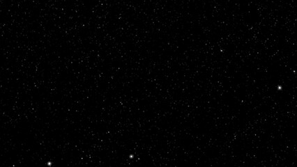 Twinkling stars abstract background, seamless loop. Motion. Flying space dust with shining particles in outer space. © Media Whale Stock