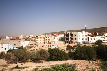 Fototapeta na wymiar Moroccan building in village