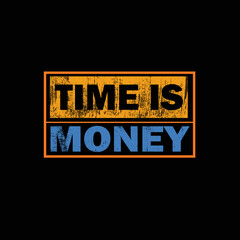 Time is Money  t-shirt print ready premium vector premium vector Premium