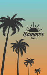 Fototapeta na wymiar Summer time wallpaper, fun, party, background, vector, sky, picture, art, image, design, travel, poster, event