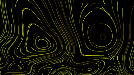 Black background . Motion.A bright green row of lines that appear and then disappear.