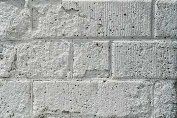 白ブロック壁