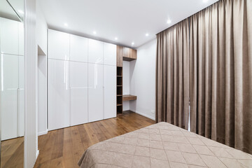 White, large wardrobe and place to work
