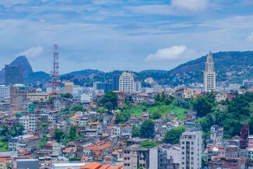 Naklejka premium Blick auf Rio de Janeiro aus dem Riesenrad Rio Star im Hafen - Brasilien