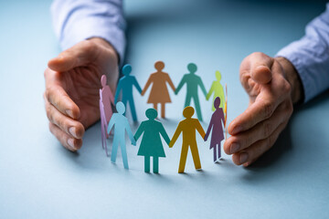 Fototapeta na wymiar Diversity And Inclusion. Business Employment Leadership
