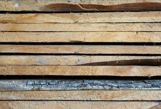 closeup wood stacked