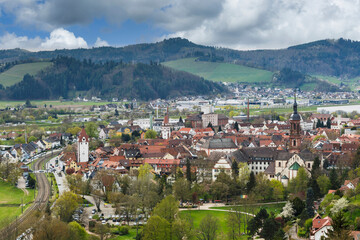 Fototapeta na wymiar Stadt Gengenbach im Ortenaukreis (Schwarzwald)