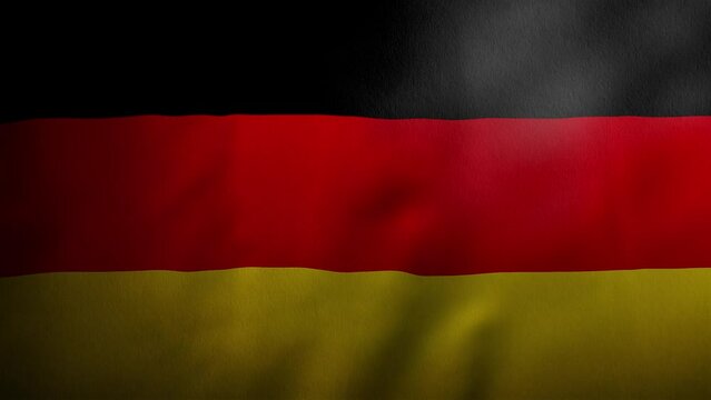 german flag fluttering in the wind