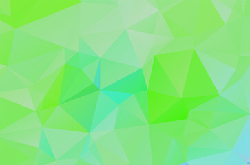 Plakat dark green geometric pattern triangles polygonal design for web and background, application