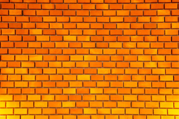 The pattern light brown  brick wall.
