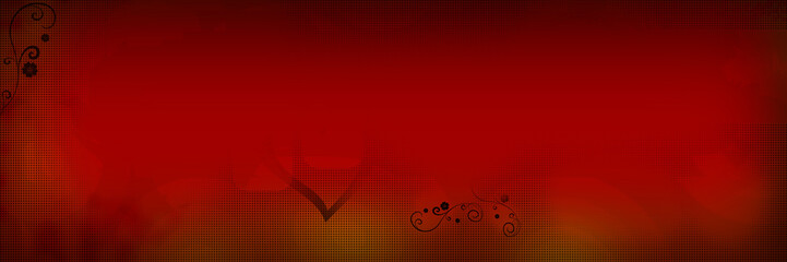 red background with heart