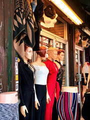 Mannequins on display