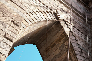 Detail of a Brooklyn Bridge arch