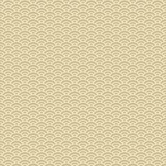 colorful simple vector pixel art seamless pattern of minimalistic beige scaly japanese water waves pattern
