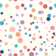 Colorful dot pattern, scattered dots cute vector repeat