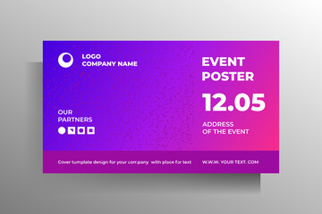 Cover design template for brochure, banner, flyer, poster. Vector illustration.