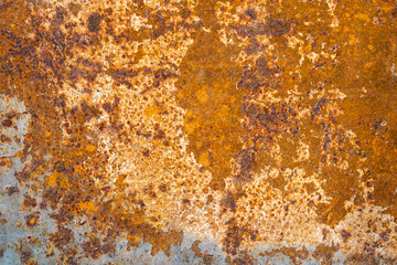 Texture of an old rusty sheet of metal