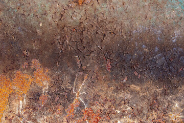 Grunge texture of an old metal background