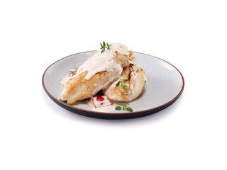 Chicken breast with creamy sauce