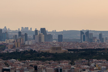 Anitkabir Ataturk's Mausoleum and Ankara City View