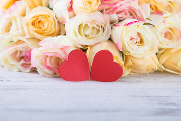 Romantic Valentine's Day rose background photography