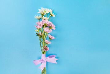 Holiday flower tiling photography blue