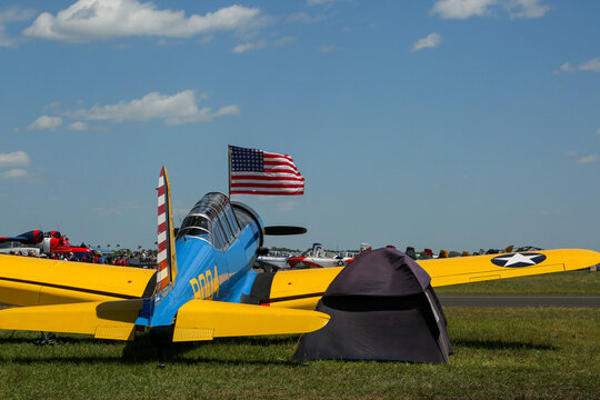 Airplane Camping at Sun n Fun 2022