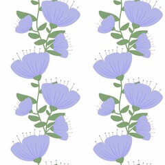 Floral seamless leaves branches pattern for fabrics and packaging and gifts and linens and kids and wrapping paper