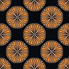 Summer fruit seamless lemon orange pattern for textiles and packaging and gifts and cards and linens and kids