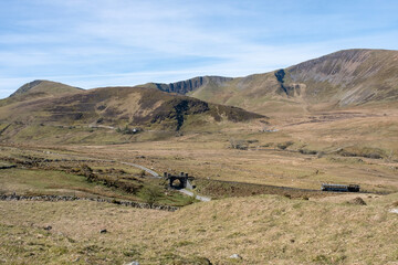 Obraz premium Tracking in the Snowdonia Nation Park