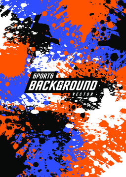 Background pattern for sports shirts, running shirts, gym shirts, activity shirts, racing shirts, style stripes, water color