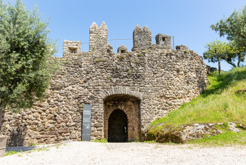 Fototapeta premium The Traitor's Gate (the Field Gate) at the medieval castle of Penela town, district of Coimbra, province of Beira Litoral, Portugal