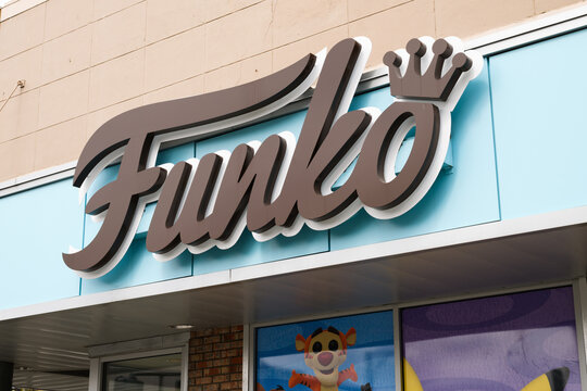 Everett, WA, USA - April 12, 2022; Sign at a Funko location in Everett Washington with logo